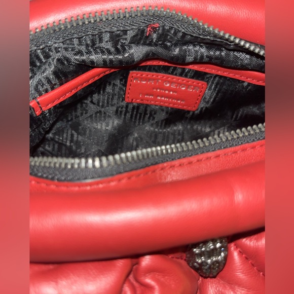 Soft 100% real leather Kurt Geiger crossbody/clutch - Picture 3 of 3